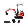 HZC Power DKB991 minigrävmaskin, diesel, 940 kg, ny design och sidostyrd joystick