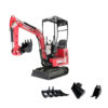 HZC Power SDKB790 minigrävmaskin, diesel, 866 kg, smal med tak