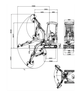 Alla mått på Rippa R15 minigrävare